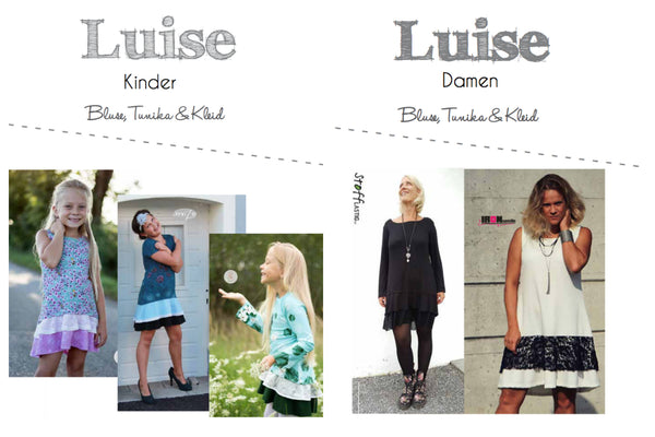 Kombi-eBook - "Luise Kinder & Damen" - Kleid/Tunika/Shirt - Fadenkäfer