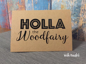 Plotterdatei - "Holla the woodfairy" - Khanysha