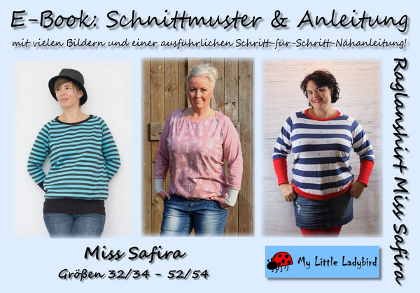 eBook - "Miss Safira" - Raglanshirt - My little Ladybird - Glückpunkt