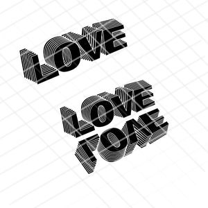 Plotterdatei - "Love 3D" - Pixelfux Mediendesign