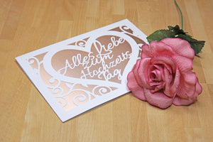 Plotterdatei - "Karte Alles Liebe zum Hochzeitstag" - Maker Mauz Sewing