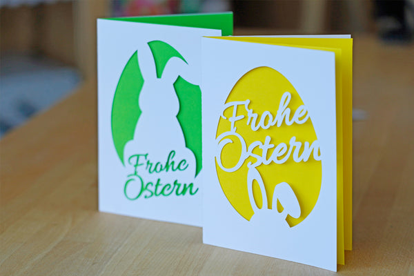 Plotterdatei - "Frohe Ostern Karte" - Maker Mauz Sewing