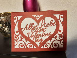 Plotterdatei - "Valentinstag Karte" - Maker Mauz Sewing