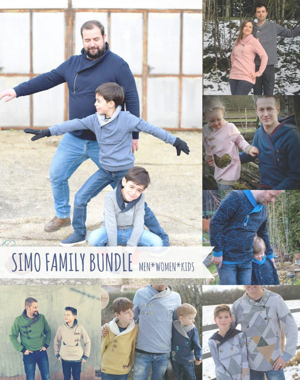eBook - "Hoodie Simo Family Bundle" - Pullover - Sara & Julez - Glückpunkt.