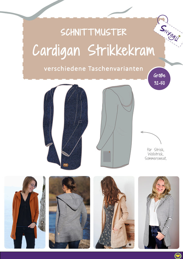 eBook - "Strikkekram" - Cardigan - Snyggli