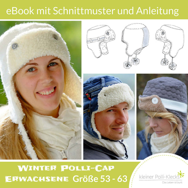 eBook - "Winter Polli-Cap" - Fliegermütze -  Kleiner Polli-Klecks