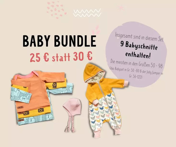 Kombi-eBook - "Baby Bundle" - Body/Jumper/Romper/Mütze/Hose/Wickeljacke - Lybstes