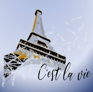 Plotterdatei - "Eiffelturm c´est la vie" - Kall.i-Design