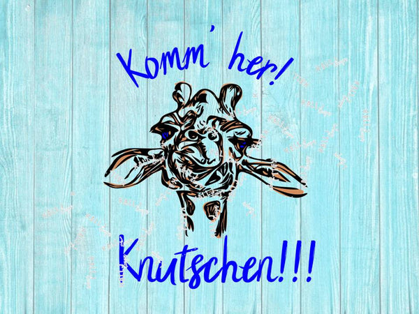 Plotterdatei - "Giraffe - Komm her Knutschen" - Kall.i-Design