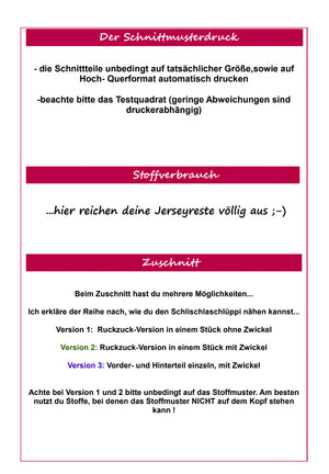 FreeBook - "Schli-Schla-Schlüppi" - Unterhose - Frau Ninchen
