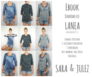 eBook - "Lanea" - Bluse - Sara & Julez - Glückpunkt.