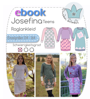 eBook - "Josefina Teens" - Kleid - Jerseykleid - Prinzessin Farbenfroh - Glückpunkt.