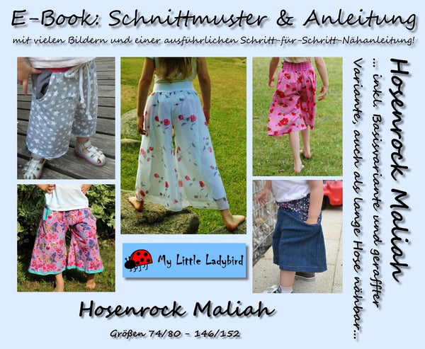 eBook - "Maliah" - Culotte/Hosenrock - My Little Ladybird - Glückpunkt