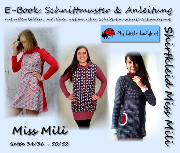 eBook - "Miss Mili" - Shirtkleid - My little Ladybird - Glückpunkt