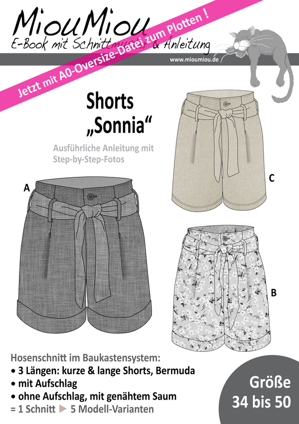 eBook - "Sonnia Shorts" - Miou Miou Schnittmuster