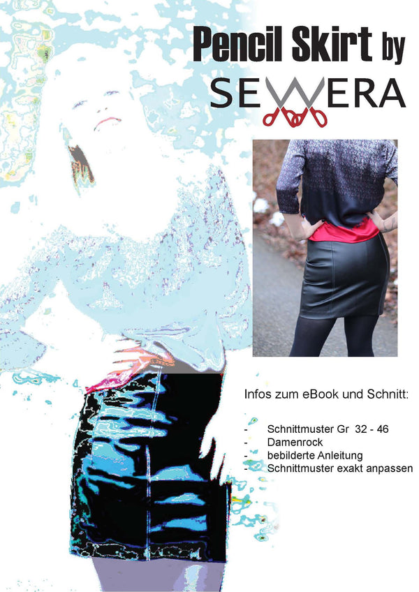 eBook - "Pencil Skirt" - Rock / Bleistiftrock - Sewera - Glückpunkt.
