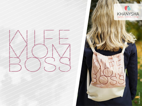 Plotterdatei - "Wife Mom Boss" - Khanysha