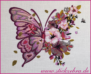 Stickdatei - "Schmetterling" - Stickzebra