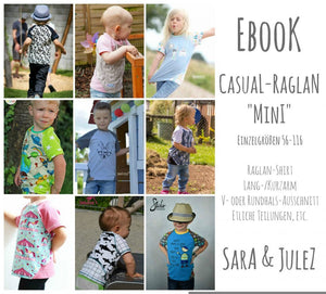 eBook - "Casual Raglan Mini" - Shirt - Sara & Julez