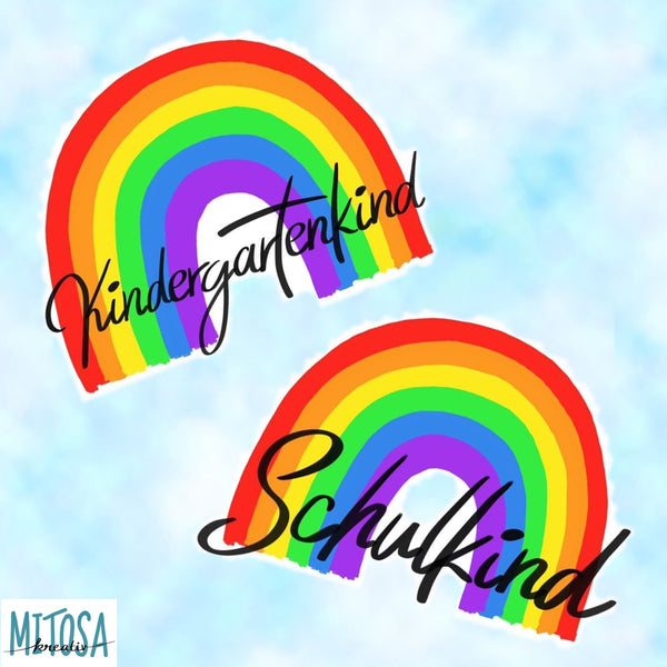 Plotterdatei - "Regenbogen Schul- und Kindergartenkind" - MiToSa-Kreativ