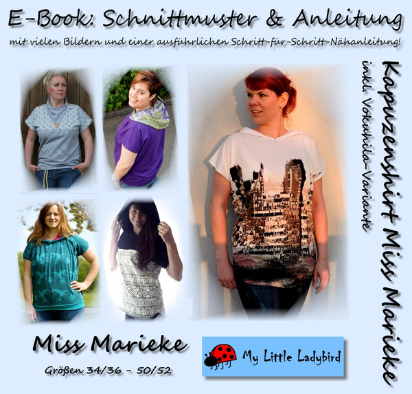 eBook - "Miss Marieke" - Kapuzenshirt - My little Ladybird - Glückpunkt