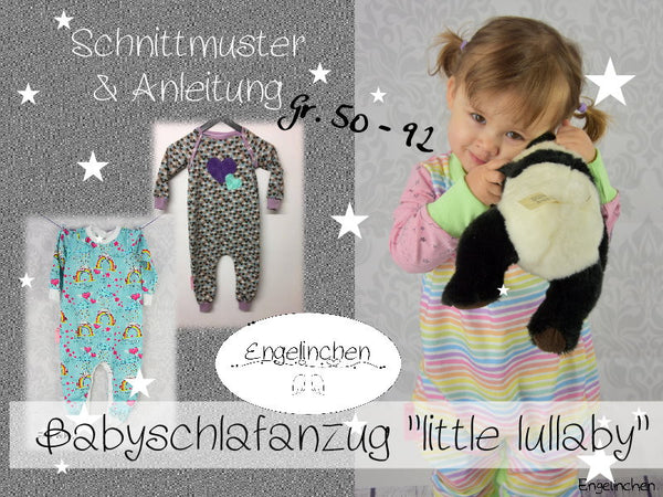 eBook - "Babyschlafanzug little lullaby" - Schlafanzug -  Engelinchen Design - Glückpunkt.
