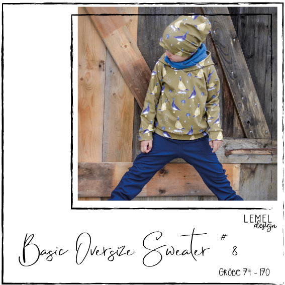 eBook - "Basic Oversize Sweater " Pullover - Lemel Design
