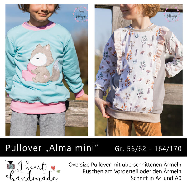 eBook - "Alma Mini" - Vintage Pullover - I heart Handmade