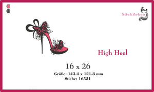 Stickdatei - "High Heels" - Stickzebra