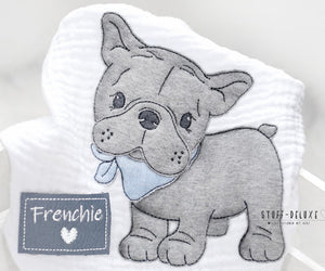 Stickdatei - "Frenchielove französische Bulldogge 16x26" - Stuff-Deluxe