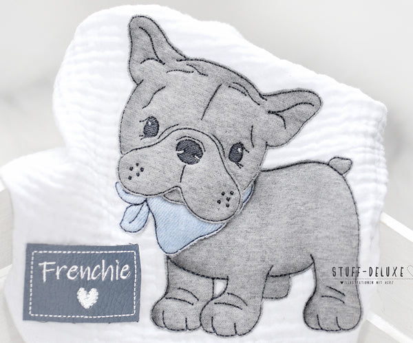 Stickdatei - "Frenchielove französische Bulldogge 10x10" - Stuff-Deluxe