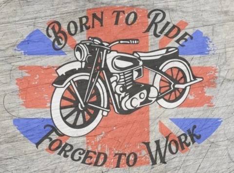 Plotterdatei - "Born to Ride" - B.Style - Glückpunkt.