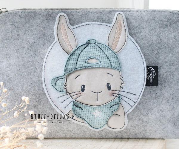 Stickdatei - "cooler Hase Henry 10x10" - Stuff-Deluxe