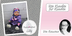 Freebook - "Lilly Winterset" - Mütze, Handschuhe & Schal für Puppen - Monalienchen