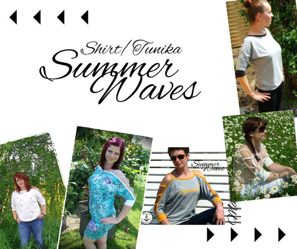 eBook - "Summer Waves" - Bustier - Shirt - Longshirt - Kleid - Nähen - Damen - Mamili1910