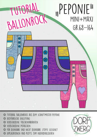 eBook - "Ballonrock Peponie" - Tutorial - Dorfzwerg - Glückpunkt. 