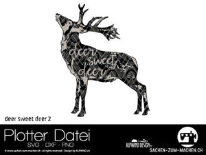 Plotterdatei - "deer sweet deer #2" - Alpwind