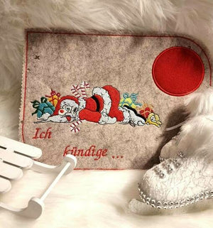 Stickdatei - "Santa/ Weihnachtsmann ist KO 13x18" - Stixxie