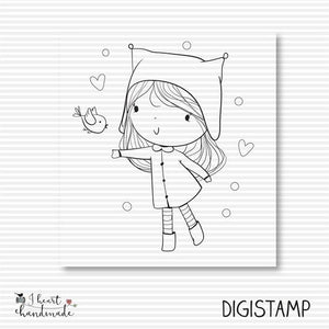 DigiStamp - "Sara (Winterkinder)" - I heart Handmade