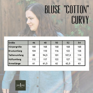 eBook - "Cotton Curvy" - Bluse - jusAsuj