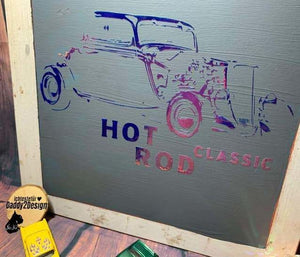 Plotterdatei - "Hot Rod Classic Car Oldtimer" - Daddy2Design