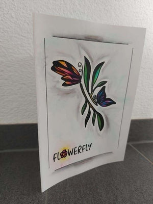 Plotterdatei - "FLOWERFLY" -  Daddy2Design