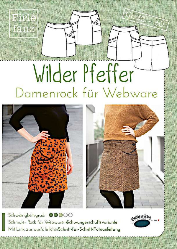 Papierschnittmuster - "Wilder Pfeffer Damen Webware" - Firlefanz