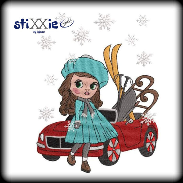 Stickdatei - "Winter Vintage 10x10" - Stixxie