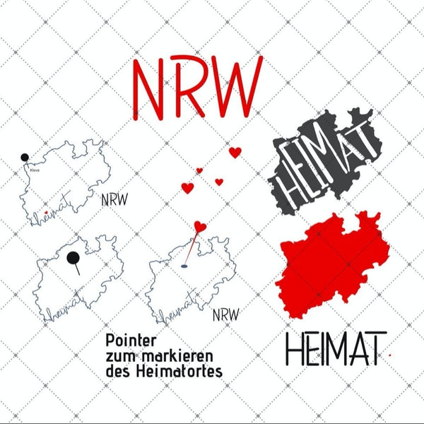 Plotterdatei - "Heimatliebe - NRW - Nordrhein-Westfalen" - Daddy2Design