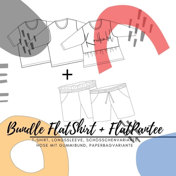 Kombi-eBook - "FlatShirt + FlatPantee" - Basic Shirt & kurze Hose - Krullenbol