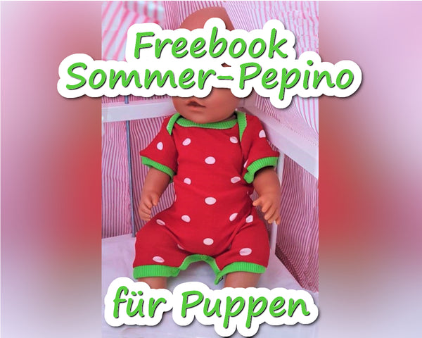 Freebook "Sommer-Pepino für Puppen" - Einteiler - Bunte Nähigkeiten