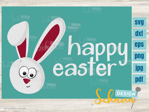 Plotterdatei - "Happy Easter" - Schana Design