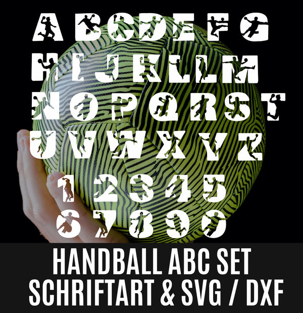 Plotterdatei - "Handball" - Schriftart - Daddy2Design