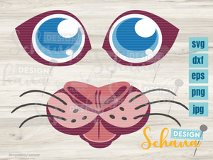 Plotterdatei - "Katze Luna" - Schana Design